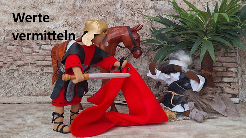 Zwei Szenen: St. Martin und Nikolaus